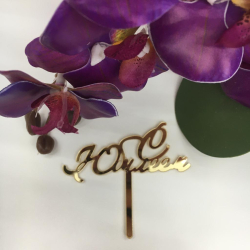 Изображение Мини топпер С юбилеем акрил, 7 см (ПОЗДР-5)